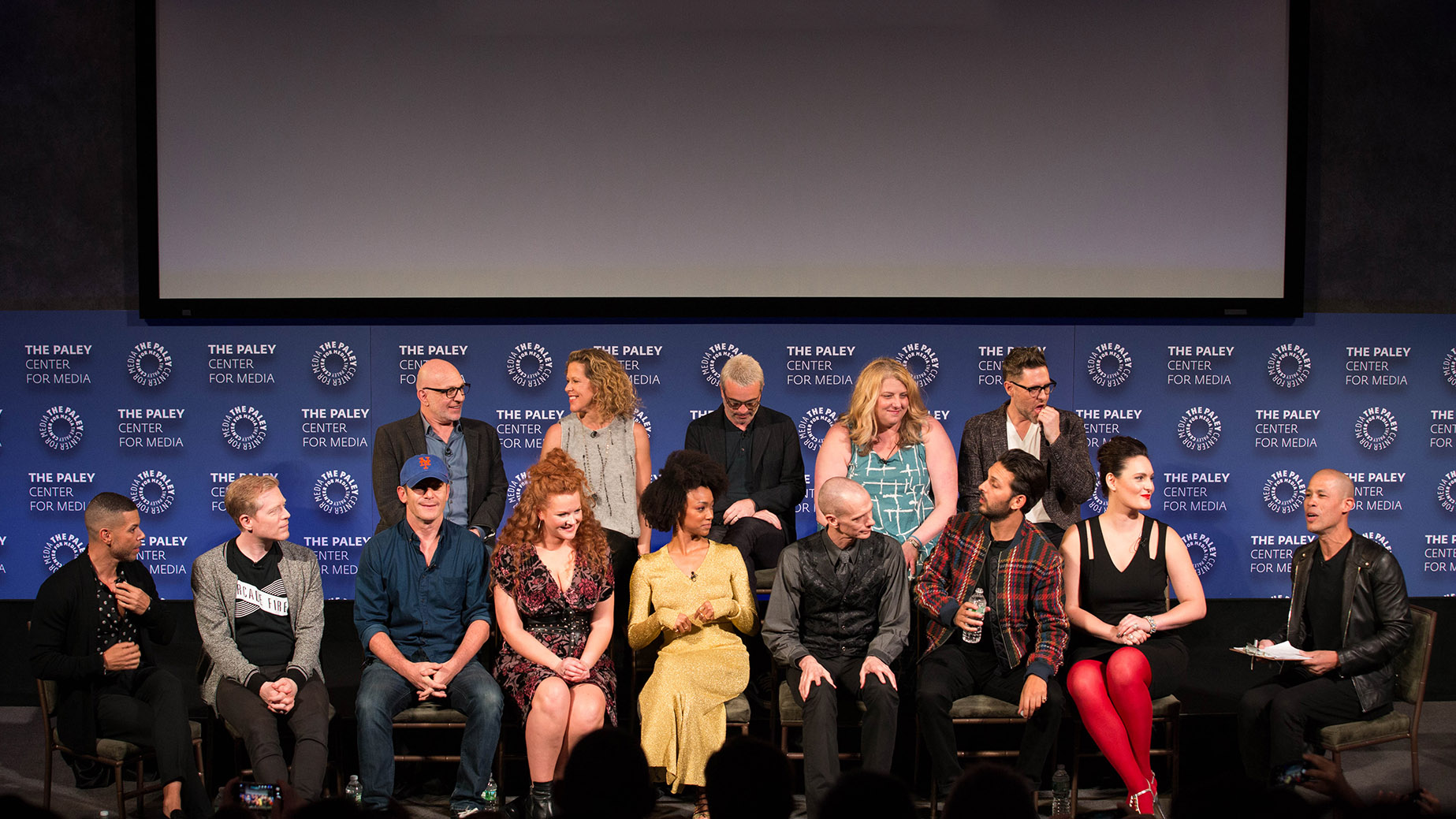 The cast and crew on-stage at PaleyFest