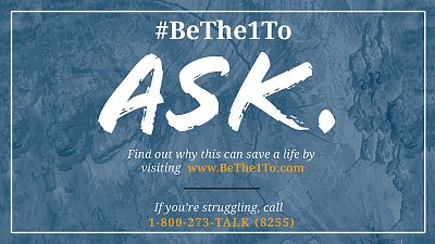 Join The Movement To #BeThe1To Prevent Suicide