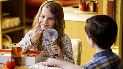 Missy Plays Operation With Young Sheldon