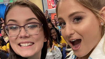Meghan Trainor Snaps Some Selfies On The Price Is Right