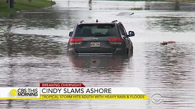 Tropical Storm Cindy slams the Gulf Coast